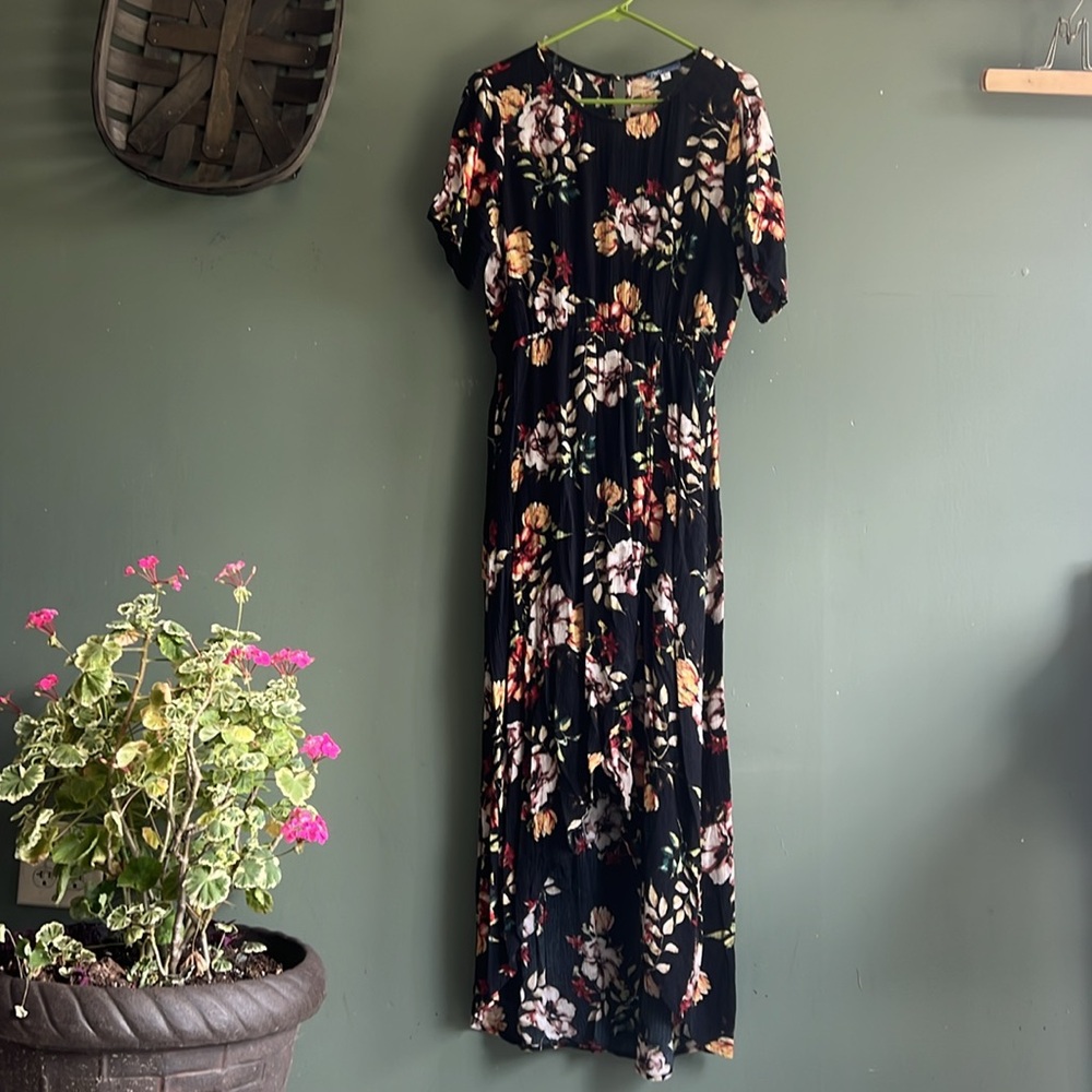 Floral boho maxi dress Truly Me Black